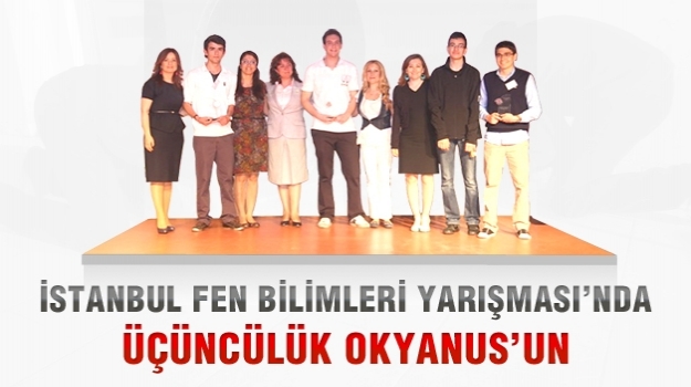 Okyanus'a, İstanbul 8. Fen Bilimleri Yarışması'nda Üçüncülük Ödülü