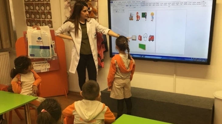 Okyanus  Okul Öncesi Bulutlar  Grubu İngilizce Dersinde