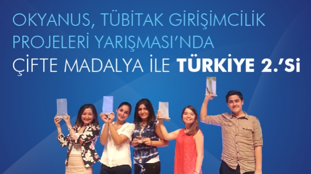 Okyanus, TÜBİTAK Girişimcilik Yarışması'nda 2 Proje ile Türkiye 2.'si