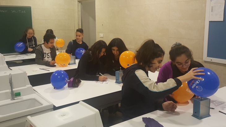 Ortaokul Öğrencilerine LUS (Laboratuvar Uygulama Sınavı) Yapıldı