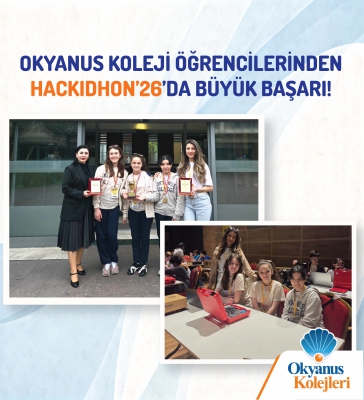 Ortaokullar Arası düzenlenen Geleneksel HACKIDHON’26 Yarışması’nda öğrencilerimizden büyük başarı!