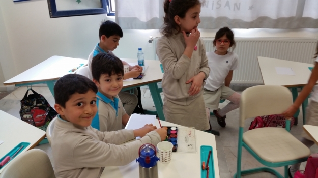 Sancaktepe Okyanus 2-D Öğrencilerinden Parmak İzi Baskısı