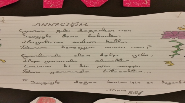 Sancaktepe Okyanus Öğrencilerinden Annelerine Şiir