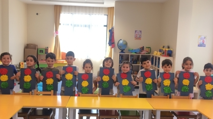 Sancaktepe Okyanus Koleji Okul Öncesi Gezegenler Grubu Öğrencileri Sanat Etkinliğinde
