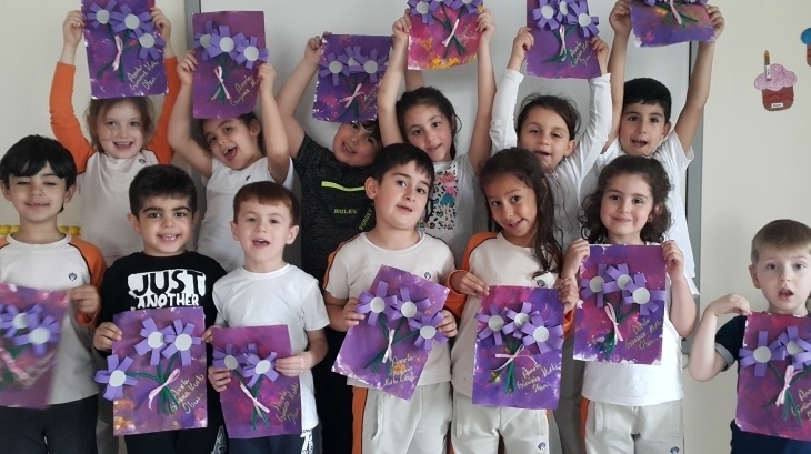 Sancaktepe Okyanus Koleji Okul Öncesi Yıldızlar Grubu Öğrencileri Sanat Etkinliğinde