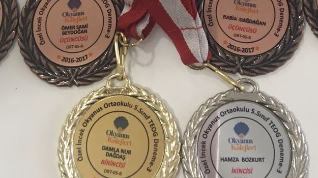 İncek Kampüsü 5.Sınıf 3. Teog Deneme Sınavında Derece Yapan Öğrencilerimiz Belli Oldu