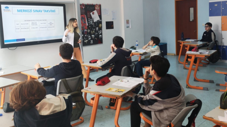 8.Sınıf Öğrencilerimize LGS Kılavuzu Hakkında Bilgilendirme Yapıldı