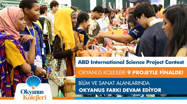 ABD International Science Project Contest Olimpiyatlarında Okyanus Kolejleri 9 Projeyle Finalde!