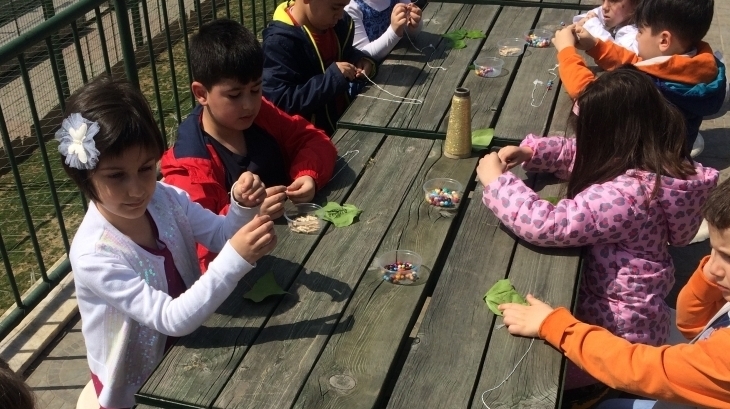 Avcılar Bulutlar Grubu Öğrencileri Sanat Etkinliği Dersinde