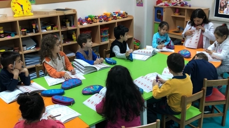 Avcılar Deniz Yıldızı Grubu Öğrencileri Okuma Yazmaya Hazırlık Çalışması Etkinliğinde