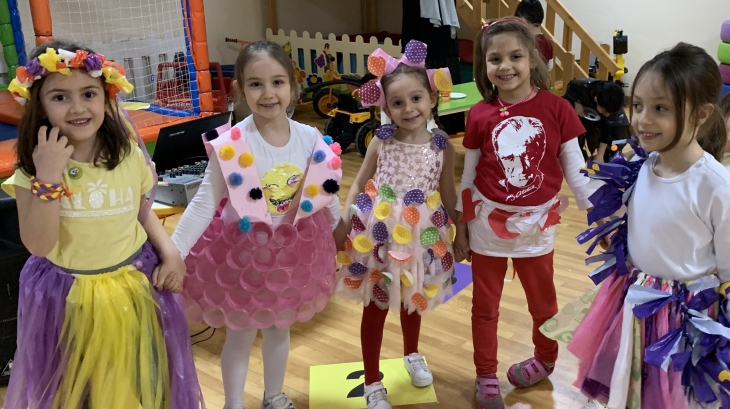 Avcılar Güneş  Grubu Öğrencileri Artık Materyal Partisi Etkinliğinde