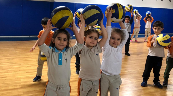 Bahçelievler Okyanus Koleji Okul Öncesi Mercan Grubu Beceri Koordinasyon Eğitiminde