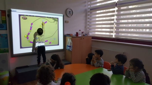 Okul Öncesi Balıklar ve İnciler Grubu Fastrackids Matematik Dersinde
