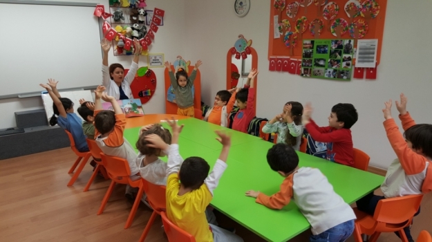 Okul Öncesi İnciler Grubu Bilingual Dersinde Dünya Ülkelerini Tanıdı