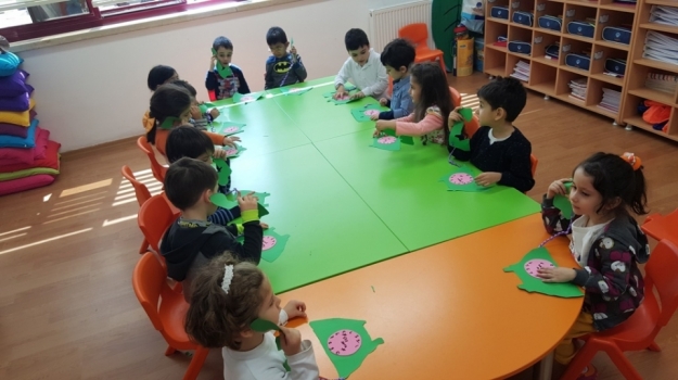 Okul Öncesi İnciler Grubu Sanat Etkinliğinde