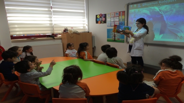 Bahçelievler Okyanus Okul Öncesi Yıldızlar Grubu Bilingual İngilizce Dersinde Yaparak Öğreniyor