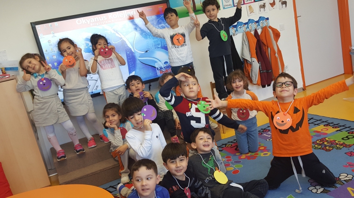 Beykent Okyanus Koleji Okul Öncesi Güneş  Grubu Öğrencileri Sanat Etkinliğinde