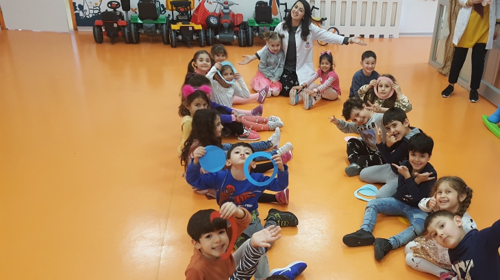 Beykent Okyanus Koleji Okul Öncesi Güneş  Grubu Öğrencileri Kurallı Oyun Etkinliğinde