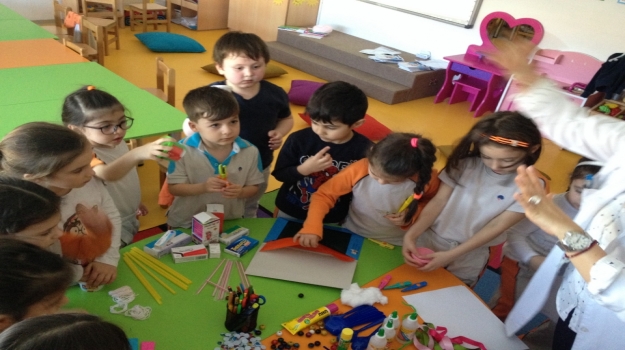Beykent Okyanus Koleji Okul Öncesi Güneş Sınıfı Kendi Yaratıcılık Atölyesini Oluşturdu.