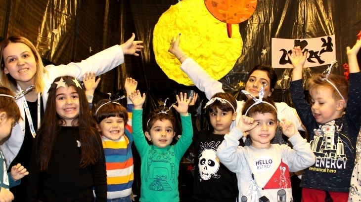 Bornova Okul Öncesi Öğrencileri ile Uzay Partisi Etkinliğinde