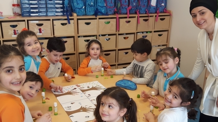 Bornova Okyanus Koleji Balıklar Grubu Öğrencileri Velimiz Melek Hanım İle Aile Katılımı Etkinliğinde