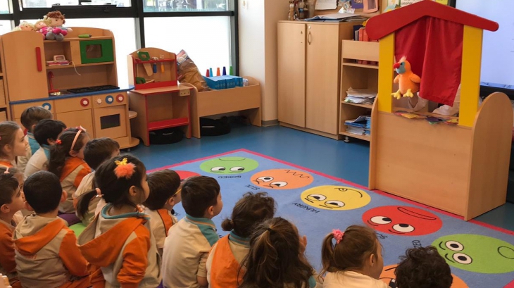 Bornova Okyanus Koleji Okul Öncesi Grubu Yunuslar Sınıfı Öğrencileri Türkçe Etkinliğinde
