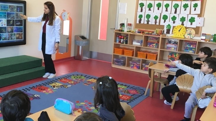 Çekmeköy Okul Öncesi Gökkuşağı İngilizce Bilingual Dersinde