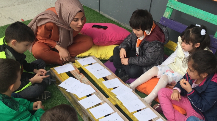 Çekmeköy Okyanus Koleji, Okul Öncesi Gökkuşağı Grubu Playtime Dersinde