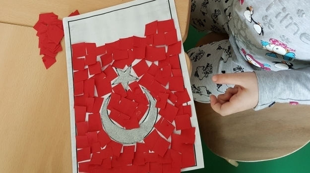 Okyanus Koleji Kolej Ozel Okul Ana Okulu Ilkokul Ortaokul Lise Eryaman Kampusu Okul Oncesi Baliklar Grubu Ogrencileri Sanat Etkinliginde