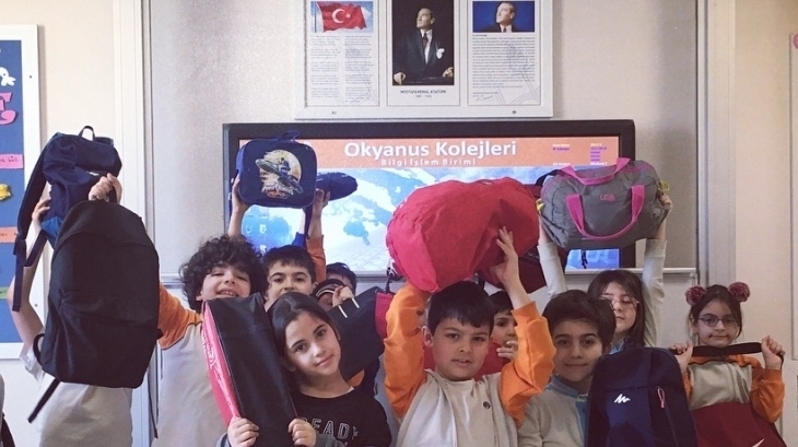 Eryaman Okyanus Koleji 3-A Sınıfının Afet(Deprem) Çantaları Hazır
