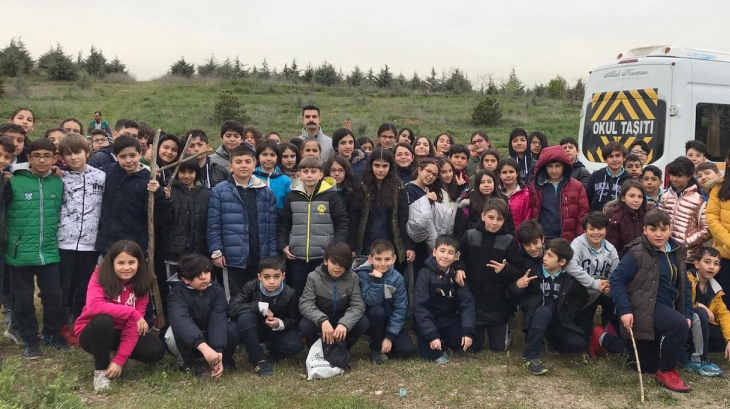 Eryaman Okyanus Koleji Öğrencileri Fidan Dikim Şenliğinde