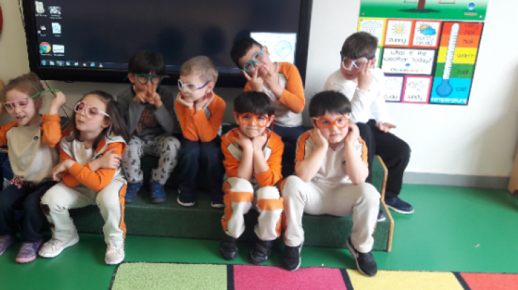 Eryaman Okyanus Koleji Okul Öncesi Ay Grubu Öğrencileri Fastrackids Dersinde