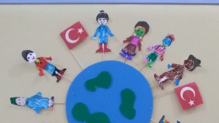 Eryaman Okyanus Koleji Okul Öncesi Bölümü İnciler Sınıfı Öğrencileri Sanat Etkinliğinde