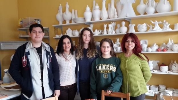 GSSL Resim Bölümü Öğrencileri Seramik Atölyesinde