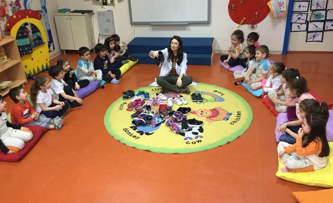 Güneşli Okyanus Koleji Okul Öncesi Gökkuşağı Grubu Oyun Etkinliğinde