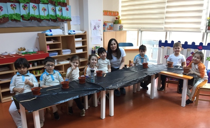 Güneşli Okyanus Koleji Okul Öncesi Gökkuşağı Grubu Öğrencileri Aile Katılım Etkinliğinde