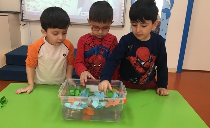 Güneşli Okyanus Koleji Okul Öncesi Balıklar Grubu Fen ve Doğa Etkinliğinde