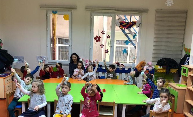 Güneşli Okyanus Koleji Okul Öncesi Çiçekler Grubu Aile Katılım Etkinliğinde