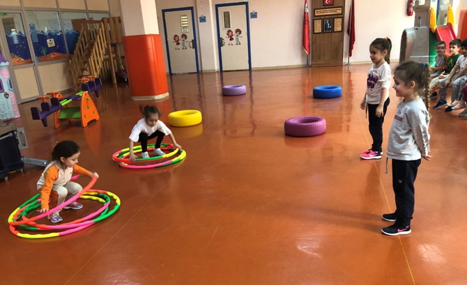 Güneşli Okyanus Koleji Okul Öncesi Gezegenler Grubu Play Time Dersinde
