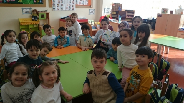 Güneşli Okyanus Koleji Okul Öncesi Gezegenler Grubu İngilizce İle İşbirliğini Öğreniyor
