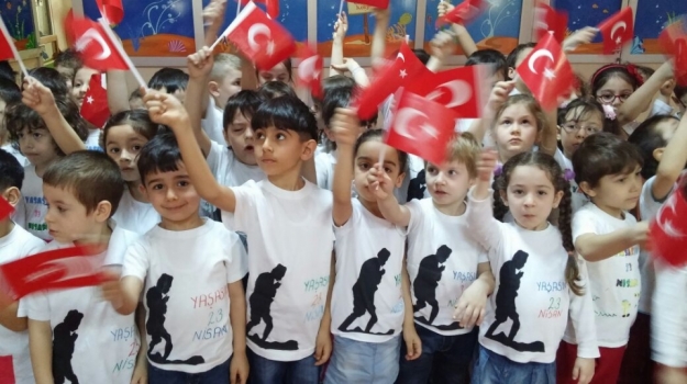 Güneşli Okyanus Koleji Okul Öncesi Öğrencileri 23 Nisan Ulusal Egemenlik Ve Çocuk Bayramını Kutluyor