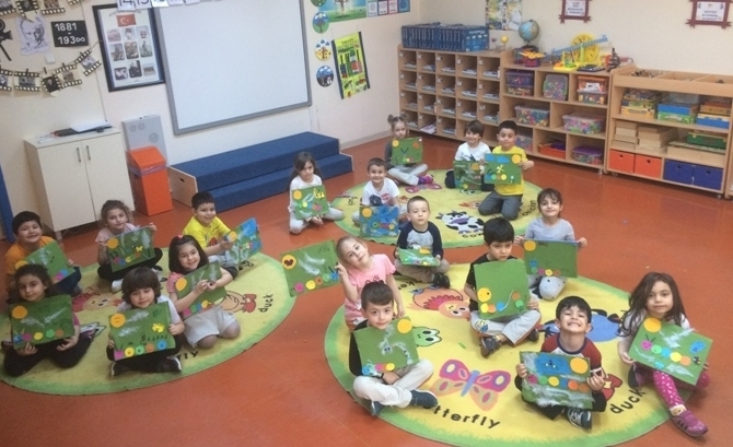 Güneşli Okyanus Koleji Okul Öncesi Yıldızlar Grubu Sanat Etkinliğinde