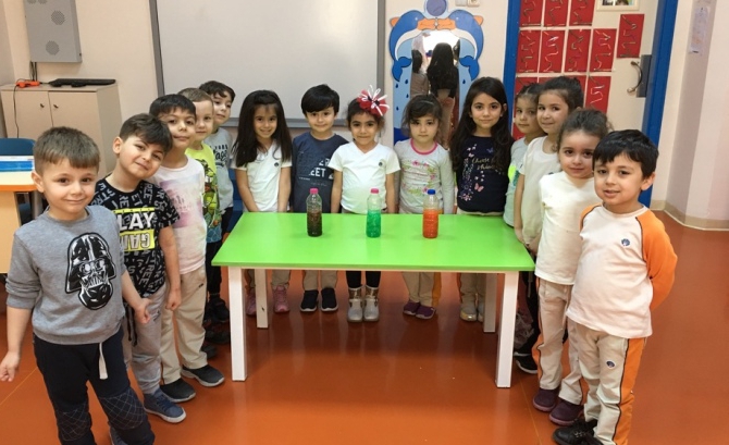 Güneşli Okyanus Koleji Okul Öncesi Yunuslar Grubu Fen Matematik Etkinliği Dersinde