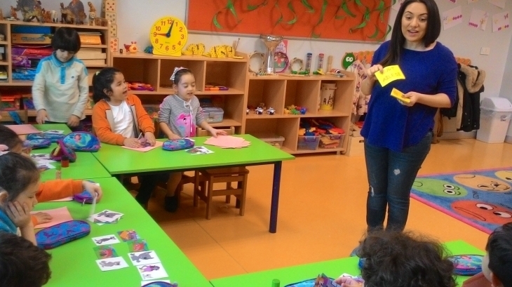 Halkalı Okul Öncesi Bulutlar Grubu öğrencileri Aile Katılım Etkinliğinde.