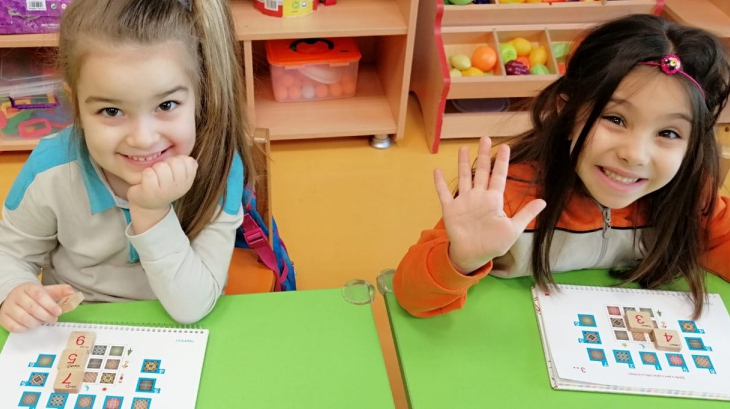 Halkalı Okul Öncesi Güneş Grubu Öğrencileri Düşünce Becerileri Dersinde.