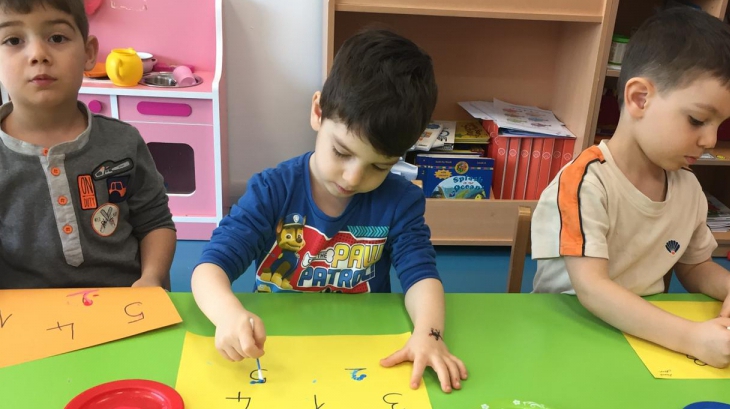 Halkalı Okul Öncesi Kuşlar Grubu Öğrencileri Sanat Etkinliğinde