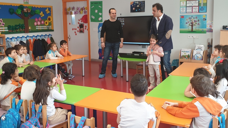 Halkalı Okul Öncesi Yıldızlar Grubu Öğrencileri Aile Katılımı Etkinliğinde.