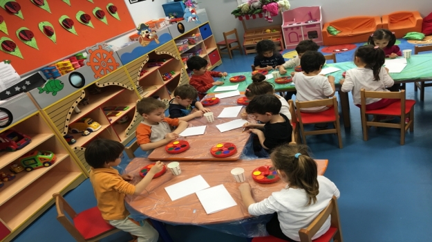 Okul Öncesi İnciler Grubu Sanat Etkinliğinde