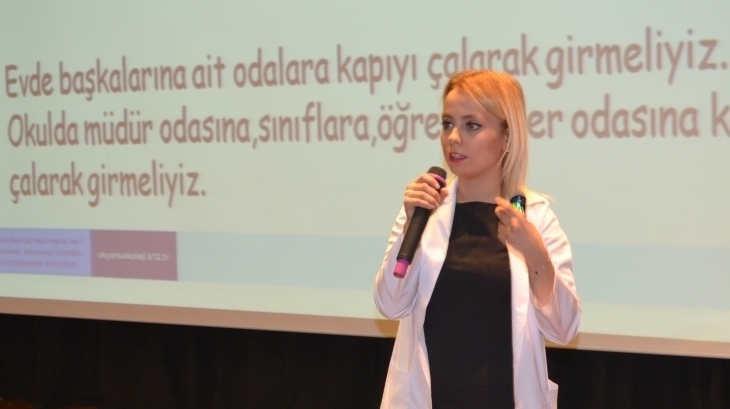 Halkalı Okyanus Koleji Ortaokul Kademesi'nden Nezaket Kuralları ve Özbakım Becerileri Konulu Seminer