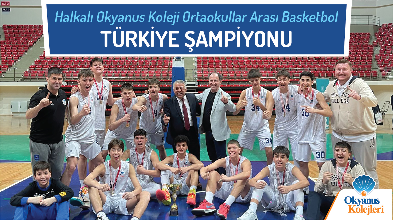 Halkalı Okyanus Koleji Ortaokullar Arası Basketbol Türkiye Şampiyonu